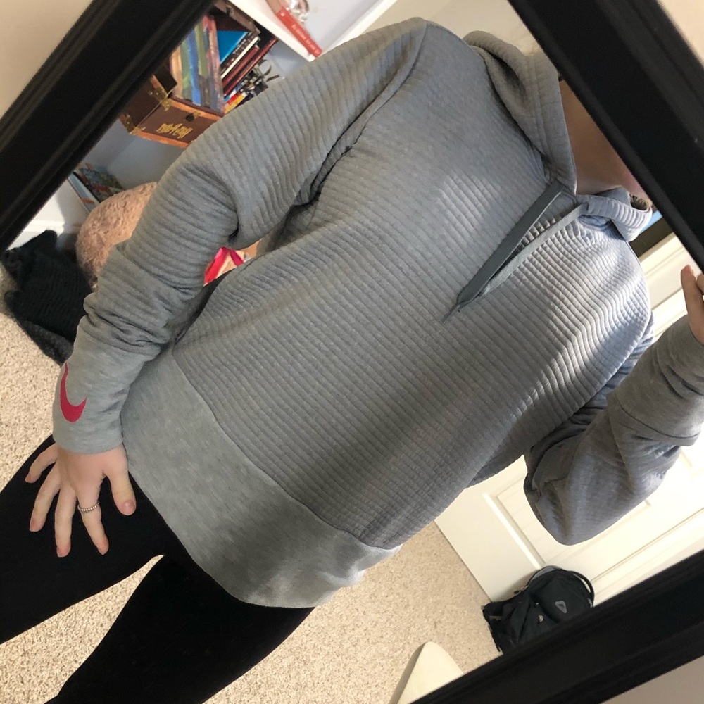 Gray Nike sweatshirt